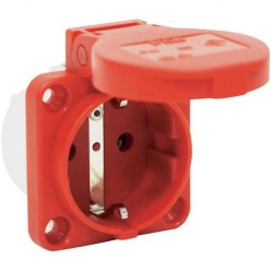 Розетка Schuko фланцева на SSD 50x50 IP54