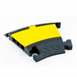 Кабельный протектор на 3 канала - угол на 30°