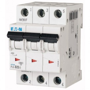 Автомат выключатель Eaton PL6-C25/3 Eaton (Moeller)