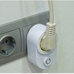 Сетевой адаптер с  выключателем и подсветкой Easy Life Eco