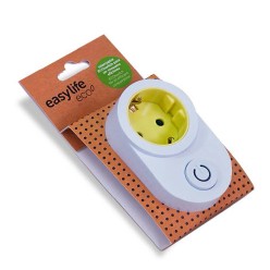 Сетевой адаптер с  выключателем и подсветкой Easy Life Eco