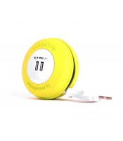 Сетевой удлинитель Famatel Roller 2 м - 2 розетки USB Лайм АРТ.2957